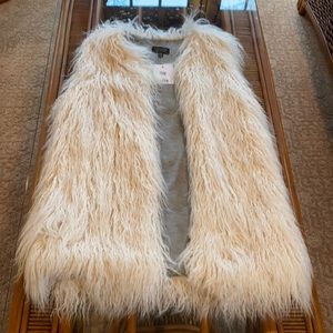 NWT Topshop Mongolian Sheepskin Vest